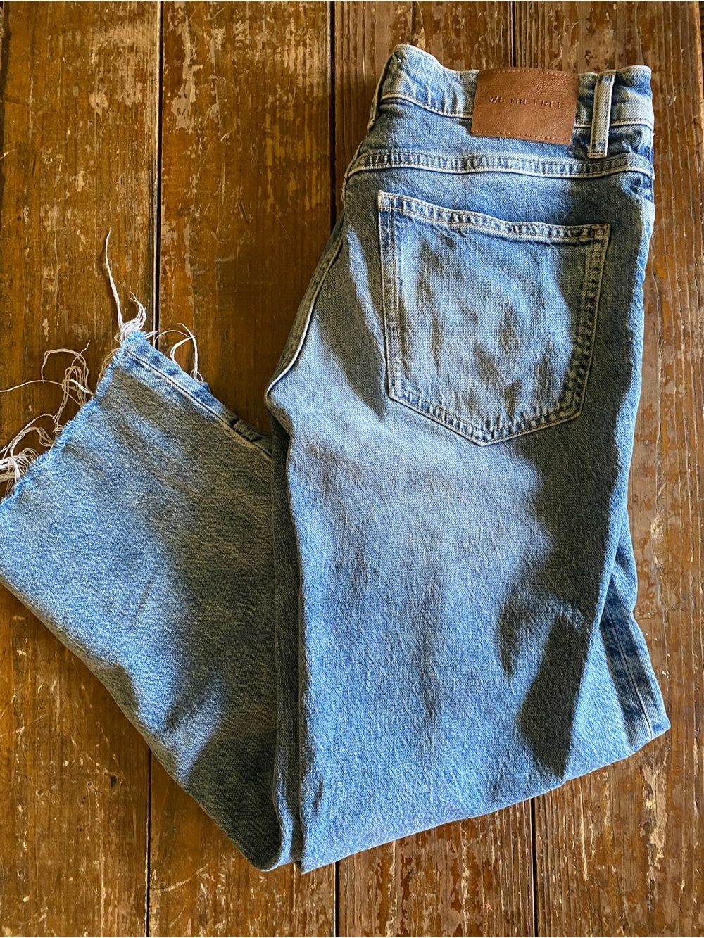 We The Free Light Blue Boyfriend Jeans - Picture 2 of 4